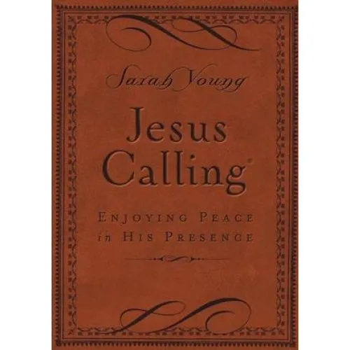 Sarah Young: Jesus Calling, Brown Leathersoft med skrifthenvisninger