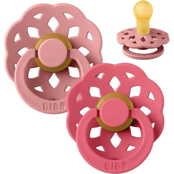 BIBS Boheme 2-pak Sut Str. 1 Dusty Pink/Coral