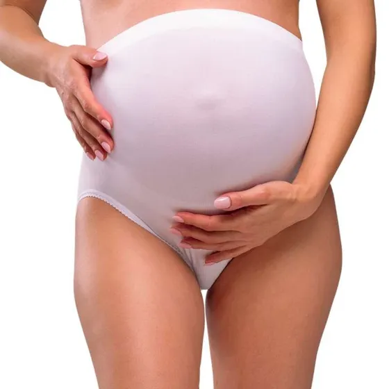 Carriwell Mum-to-Be Sømløs Støttetrusse - Hvid