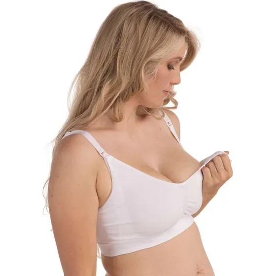 Carriwell New Mum Sømløs Amme-BH – Hvid