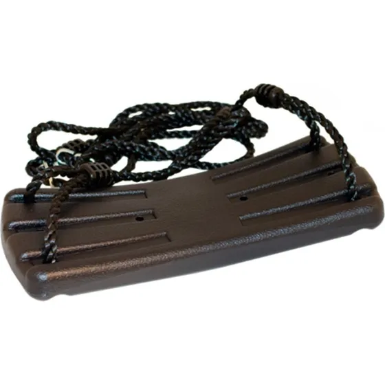 Nordic Play gyngesæde sort med justerbart reb, B42 cm