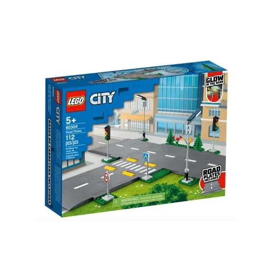 LEGO City Vejplader sæt 60304 – vej, trafiklys og skilte