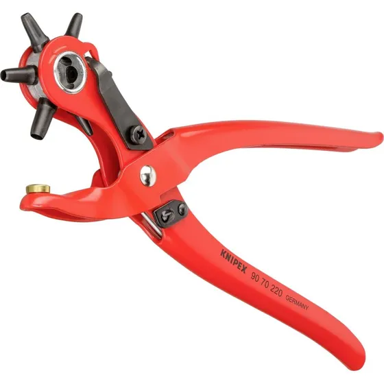 Knipex Revolverhultang 220 mm, 6 hjælpiber Ø2–5 mm