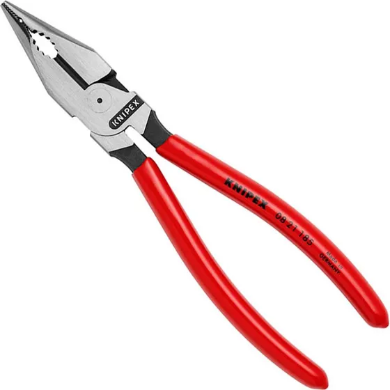 Knipex Næbetang 08 21 185 – 185 mm, plasthåndtag