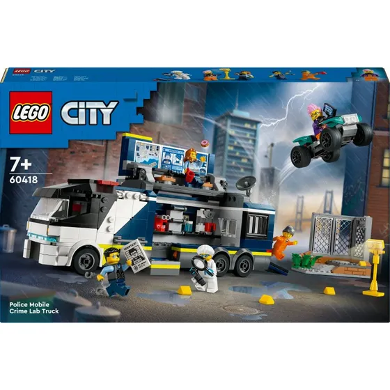 LEGO City 60418 Politiets mobile kriminallaboratorium