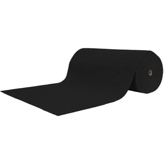 Skridsikker bademåtte 65 cm - ensfarvet sort (på metermål)