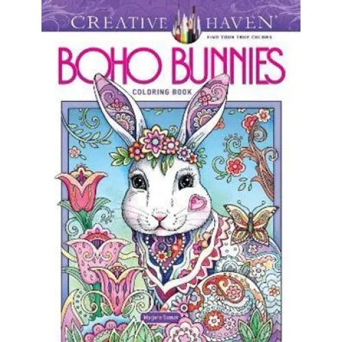 Creative Haven Boho Bunnies Coloring Book - Marjorie Sarnat