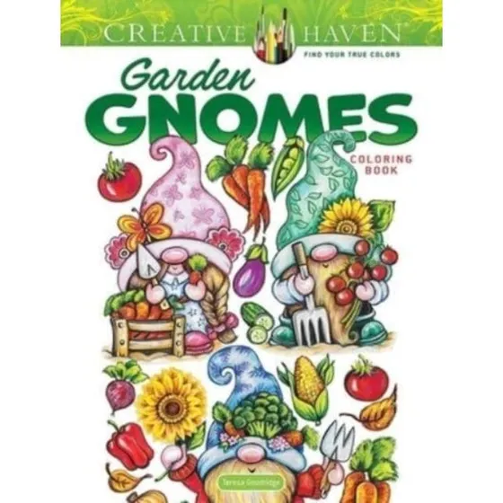 Creative Haven Garden Gnomes Coloring Book - Teresa Goodridge