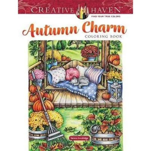 Creative Haven Autumn Charm Coloring Book - Teresa Goodridge
