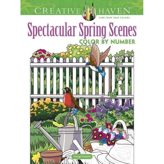 Creative Haven Spectacular Spring Scenes Color by Number