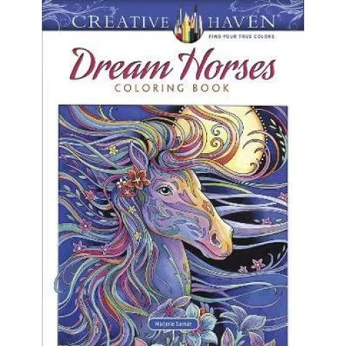 Creative Haven Dream Horses Coloring Book - Marjorie Sarnat