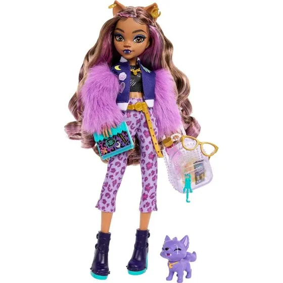 Monster High Clawdeen Wolf dukke med kæledyr Crescent