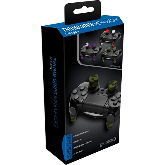 Gioteck PS4 Thumb Grips Mega Pack – 4 sæt til DualShock 4