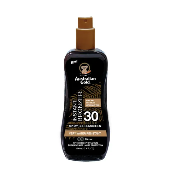 Australian Gold Instant Bronzer Spray Gel SPF 30, 100 ml