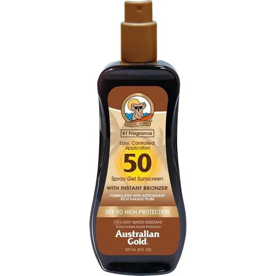 Australian Gold Instant Bronzer Spray Gel SPF 50, 237 ml