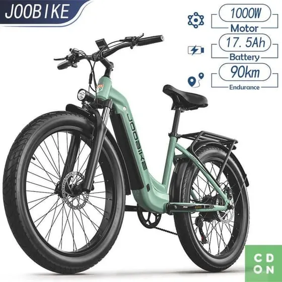 JOOBIKE JOO1 Elcykel - 1000W Motor, 17,5Ah Batteri, 26x3,0 tommer