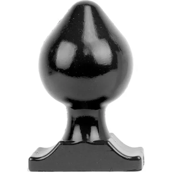 All Black Vinyl Anal Plug 22 cm