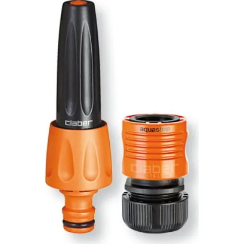 Claber startsæt 1/2" BL Pakning med jetspray-dyse og vandstop-kobling
