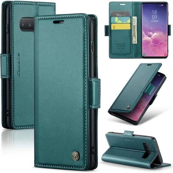 CaseMe Samsung Galaxy S10 Smooth Etui - Grøn