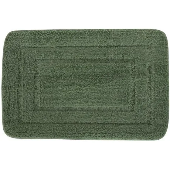 Bademåtte 60x40 cm - Grøn - Blød med skridsikkert underlag