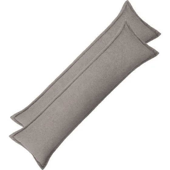vidaXL HOUTEN Pudebetræk 2 stk - Lysegrå Bouclé 40 x 145 cm