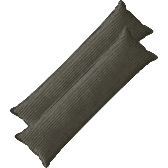 vidaXL HOUTEN Pudebetræk 2 stk. Antracit Cordfløjl 40 x 145 cm