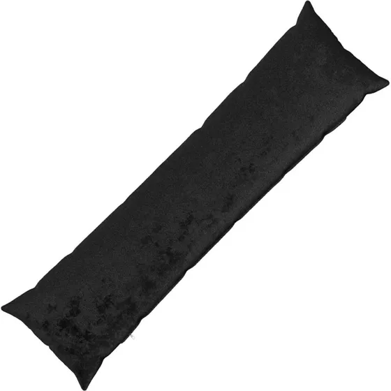 vidaXL HEERLEN Pudebetræk Sort 40 x 145 cm Flannel