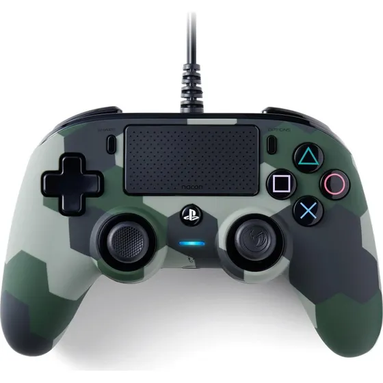 NACON Wired Compact Gamepad – Grøn Camo (PC & PS4)