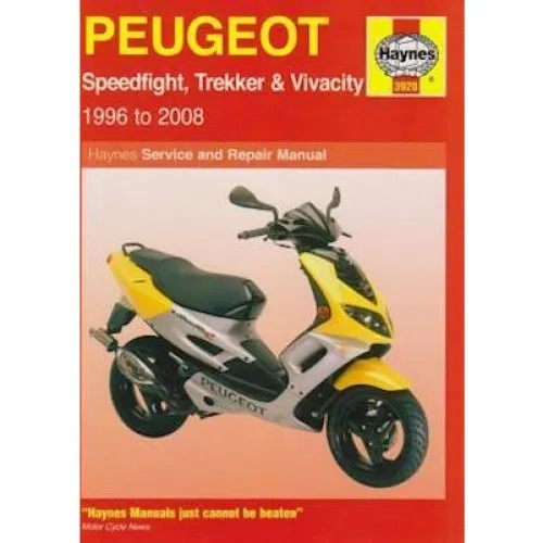 Peugeot Speedfight, Trekker & Vivacity Scooters ('96-'08) Haynes Manual