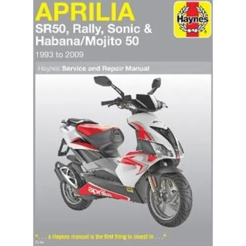 Haynes Reparationsmanual: Aprilia SR50, Rally, Sonic & Habana (93-09)