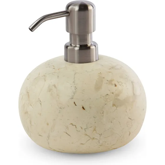 Aquanova Luxor sæbedispenser – sand/creme marmor