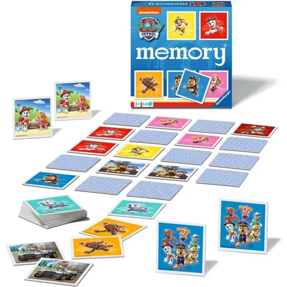 Ravensburger Paw Patrol Memory spil – 72 kort