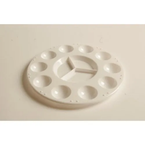 Artino Rund Plastpalette - Hvid med 11 rum
