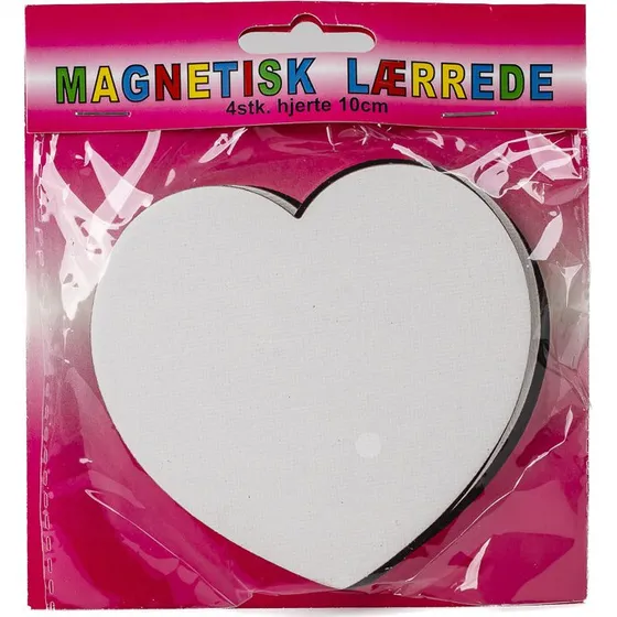 Artino Magnetisk Lærred Hjerte 10cm - 4 stk.