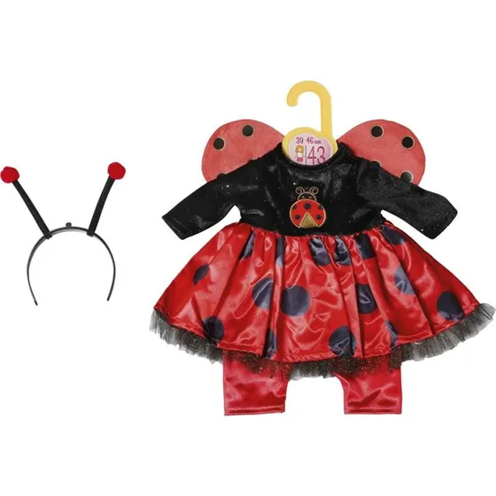 Dolly Moda Mariehønekostume til dukker 43 cm