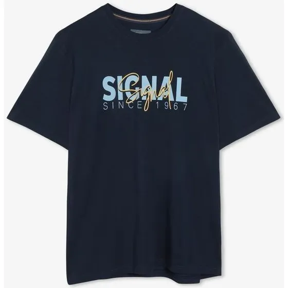 Signal OwenSi Print Tee med logo-print