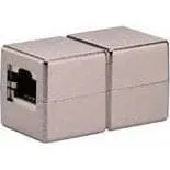 ISDN-adapter RJ45 hun–hun, sort