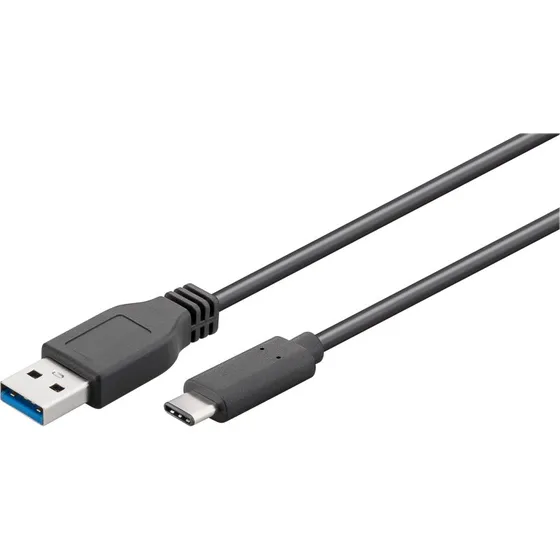 USB 3.0 kabel USB-A til USB-C 2 m – 5 Gbps, 3A