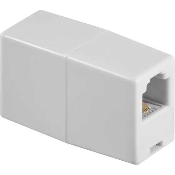 RJ11→RJ14 Adapter Hvid - 10 stk (Plug & Play)