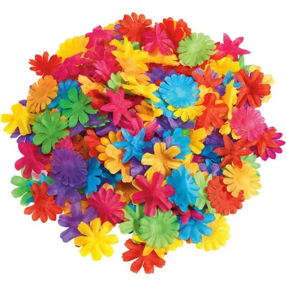 Colorations Colorful Fabric Flowers - 300 stk. - Assorterede farver