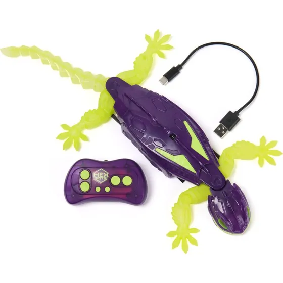 HEX BOTS Wall Crawler Gecko selvlysende robot - 35 cm
