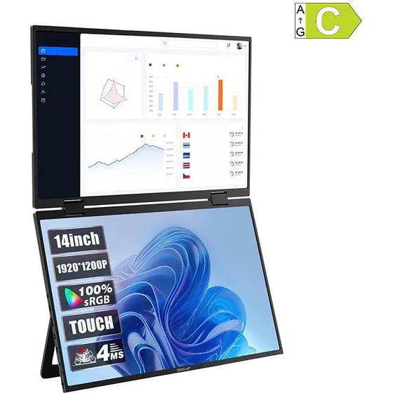 Zeuslap Z14W 14" Dual-Touch Skærm med WUXGA-opløsning