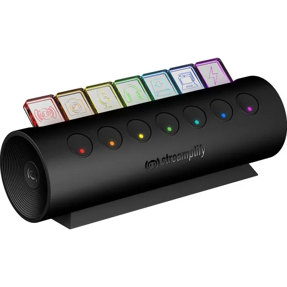 Streamplify HUB CTRL 7 - USB 3.0 RGB hub (Sort)