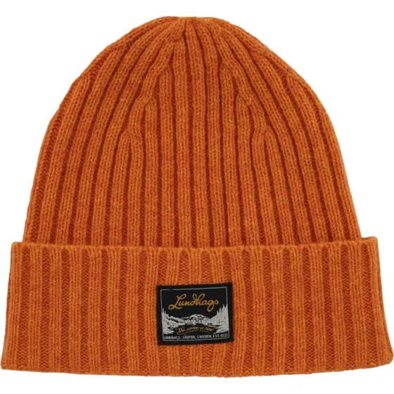 Lundhags Knak Wool Beanie - Burnt Orange - Unisex