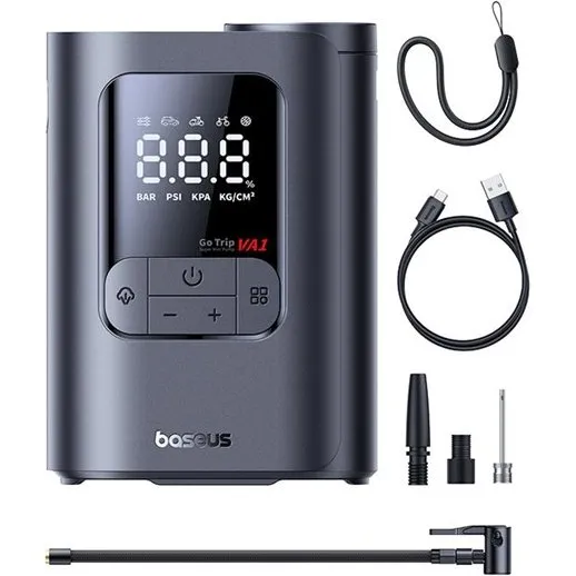 Baseus GoTrip VA1 Trådløs Luftpumpe 150 PSI - Dark Gray