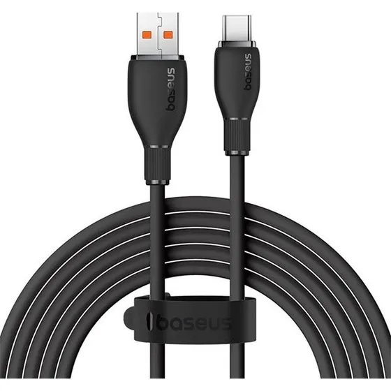 Baseus Pudding USB-A til USB-C kabel, 100W, 1.2m - Sort