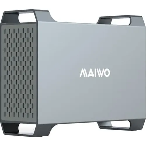 Maiwo K35282C USB-C 3.1 Kabinet til 2x 3,5" SATA HDD med RAID