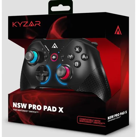 Kyzar Switch Pro trådløs controller – Sort