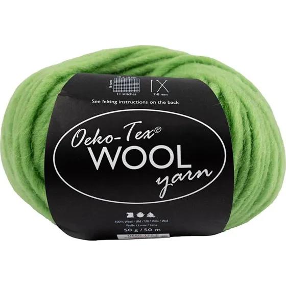 Creativ Company Uldgarn Lime - 50 m / 50 g