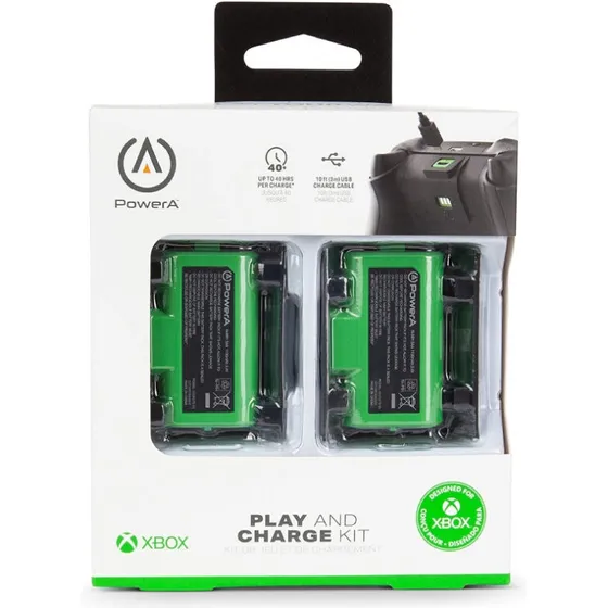 PowerA Play & Charge Kit til Xbox Series X|S (2x1100mAh, 4 låg)